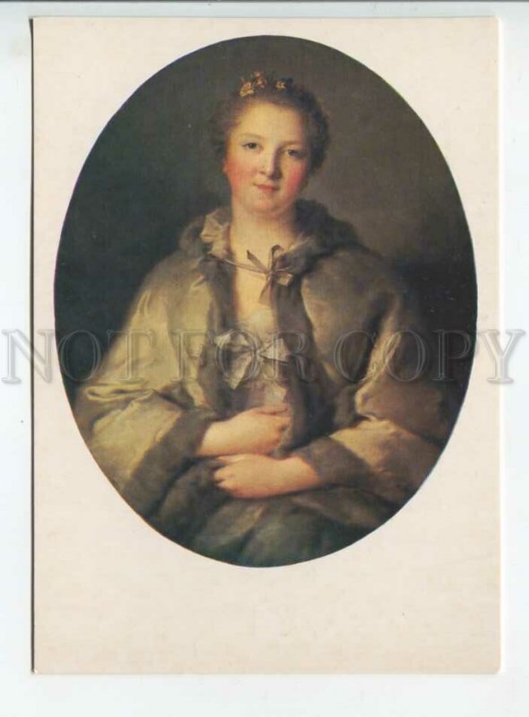 453078 USSR 1983 State Hermitage painting Jean-marc Nattier portrait a lady gray