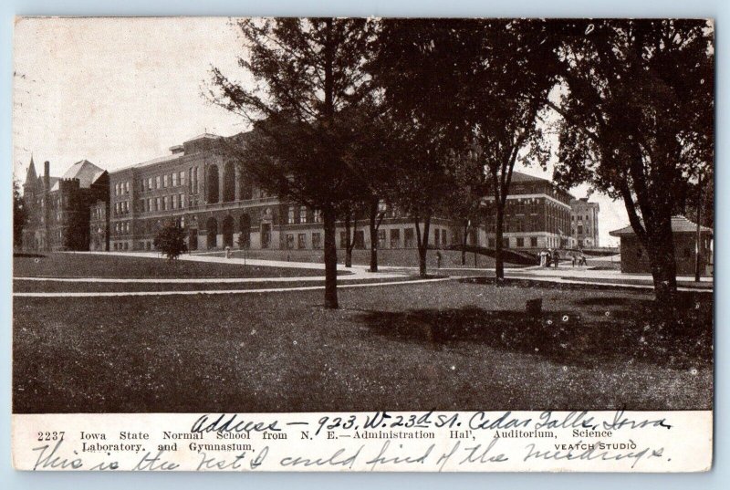Cedar Falls Iowa IA Postcard State Normal School Administration Auditorium c1908