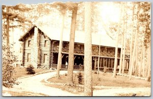 Vtg Minnesota MN Douglas Lodge Itasca State Park 1910s RPPC Real Photo Postcard