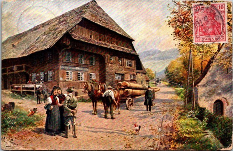 Germany Hoellental Gasthaus Zum Himmelreich 1912