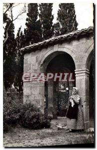 Postcard Old Provence girl costume Comtadine