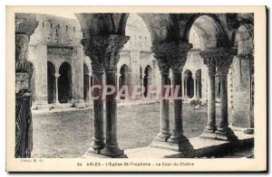 Postcard Ancient Arles Eglise St Trophime The Court of Cloitre