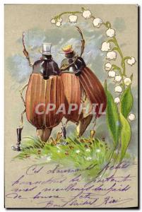 Postcard Old Insects Muguet