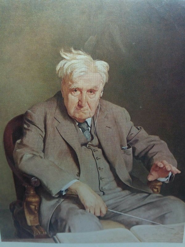 Vintage Postcard Painting of Ralph Vaughan Williams 1872-1958 Sir Gerald  Kelly