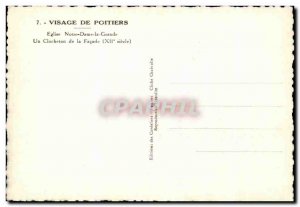 Old Postcard Face From Poitiers Church of Saint Hilaire The Grand Bedside