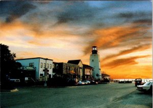 Dewey Beach DE Delaware RUDDERTOWNE SUNSET Street Scene/Lighthouse 4X6 Postcard