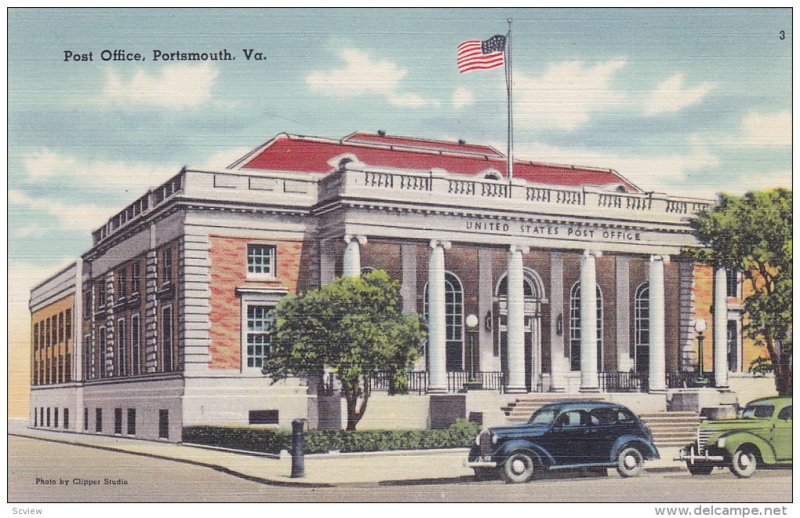 Post Office, Portsmouth, Virginia, 30-40s