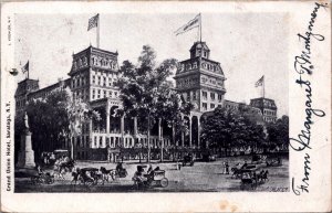 Grand Union Hotel Saratoga New York Vintage Postcard C043