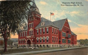 J20/ New Martinsville West Virginia Postcard c1910 Magnolia High School 101