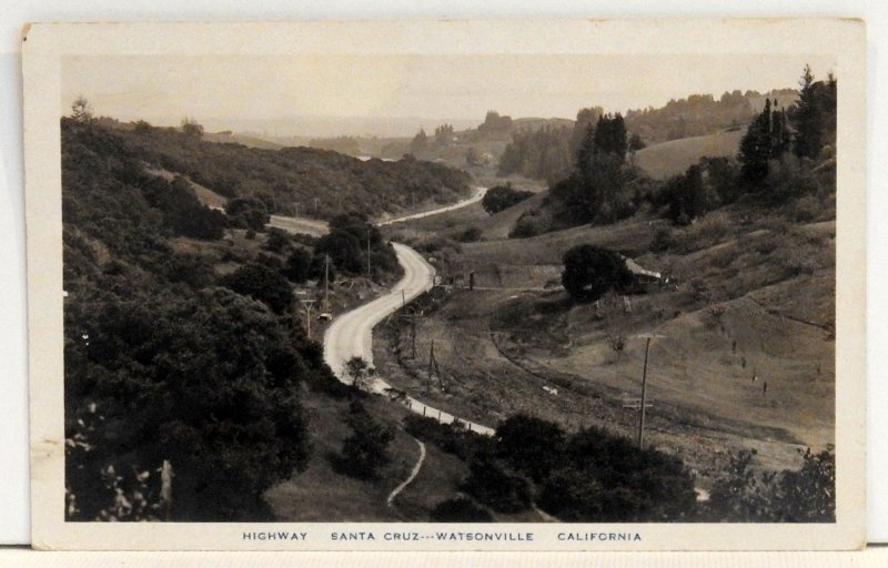 Highway - Santa Cruz---Watsonville California - Postcard