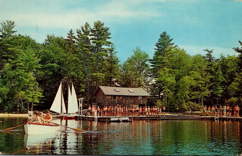 New Hampshire Peterboro Boston University Sargent Camp Half Moon Pond Waterfr...