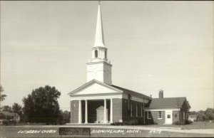 Birmingham MI Lutheran Church Real Photo Postcard