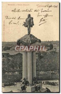 Old Postcard Torino Monumenta has Fittorio Emanuele