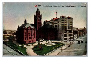 County Court House Hall Of Records Los Angeles CA Vintage Standard View Postcard