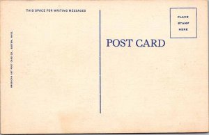 Postcard SHOPS SCENE Calais Maine ME AL0981