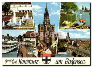 Modern Postcard Konstanz am Bodensee Constance at Lake Constance