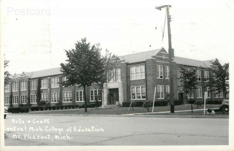 MI, Mount Pleasant, Michigan, Central Michigan College of Education, RPPC