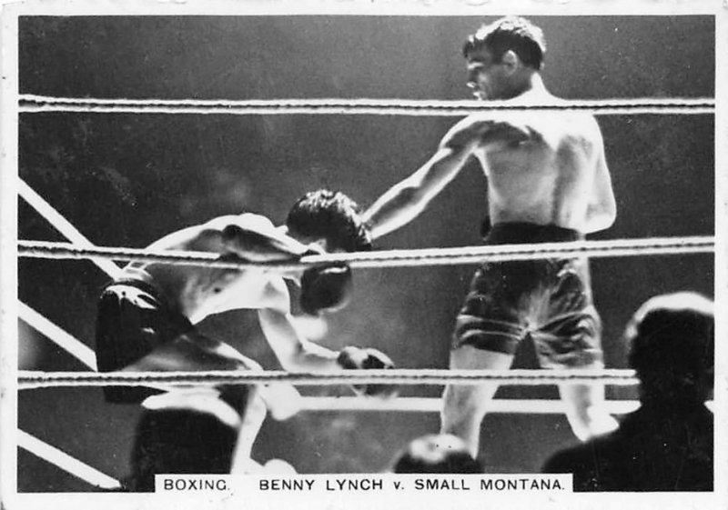 Lot342 sport benny lynch small montana usa real photo box boxing