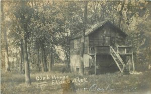 Boston Illinois Elisa Outlet Club House C-1910 RPPC Photo Postcard 20-1728