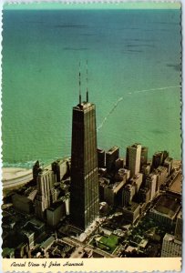 c1970s Chicago, IL Aerial John Hancock Skyscraper Michigan Av Downtown 4x6 PC M9