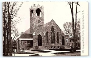 SARATOGA SPRINGS, NY New York ~ CONGREGATIONAL CHURCH c1910s Postcard