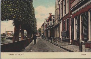 Netherlands Groet Uit IJlst Vintage Postcard C175