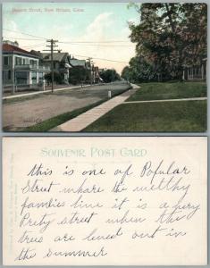 NEW BRITAIN CT BASSETT STREET UNDIVIDED ANTIQUE POSTCARD