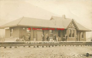 Depot, Kansas, Altoona, RPPC, Missouri Pacific Railroad, 1913 PM, Photo