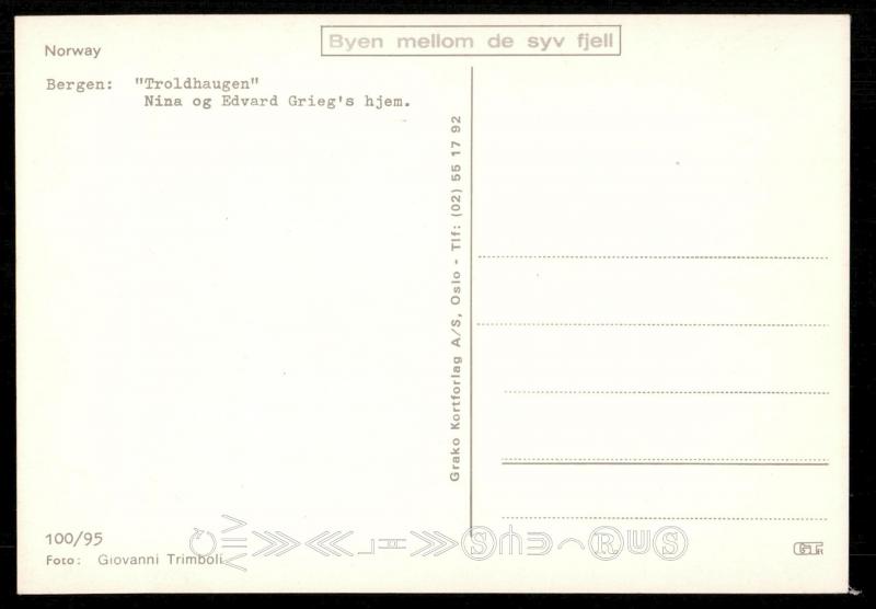 Bergen: Troldhaugen - Nina og Edvard Grieg's hjem.