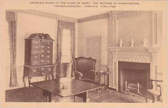 Virginia Fredericksburg Drawing Room In Mary Washingtons Home Artvue