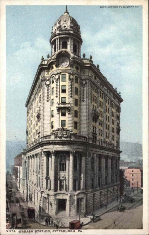 Pittsburgh Pennsylvania PA Train Station 9374 Detroit Pub c1910 Postcard