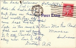 Vtg 1950s Morgan Cherry Orchard in Blossom Traverse City Michigan MI Postcard