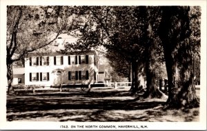 Real Photo Postcard On the North Common in Haverhill, New Hampshire