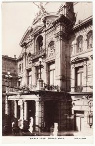 Argentina Buenos Aires Jockey Club Real Photo UDB Postcard 1900s Olds Mitchell's