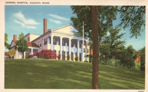 Vintage Postcard General Hospital Medical Building Augusta Maine ME ANC Pub.