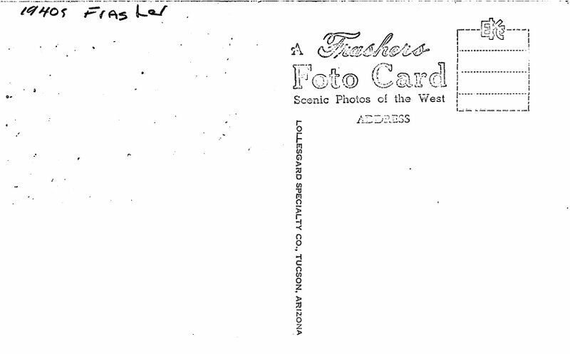 El Rancho Motor Hotel Swimming Pool Frasher 1940s RPPC Photo Postcard 7375