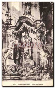 Postcard Old Ste Anne d Auray Miraculous Statue