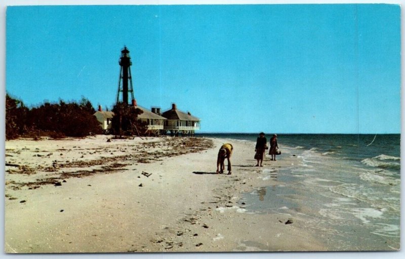 Postcard - Lighthouse on Tropical Sanibel Island - Florida 