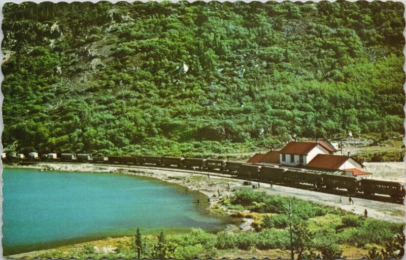 Lake Bennett BC White Pass & Yukon Railways Station Train Unused Postcard G18