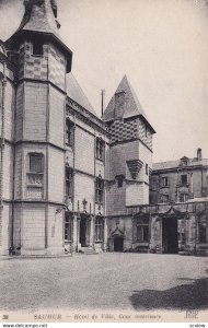 SAUMUR, Maine Et Loire, France, 1900-1910s; Hotel De Ville, Cour Interieure