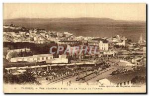 VINTAGE POSTCARD Tanger general view Taken Of the Villa Of Morocco France 