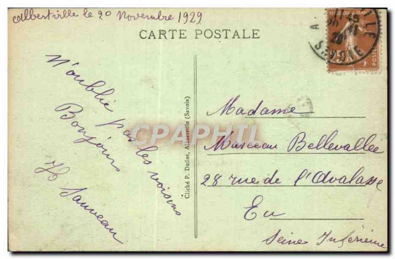 Old Postcard Albertville Les Bords de L & # 39Arly and Charvin