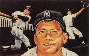 Mickey Mantle New York Yankees Baseball Unused 