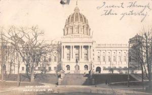 Harrisburg Pennsylvania New Capitol Real Photo Antique Postcard J67380