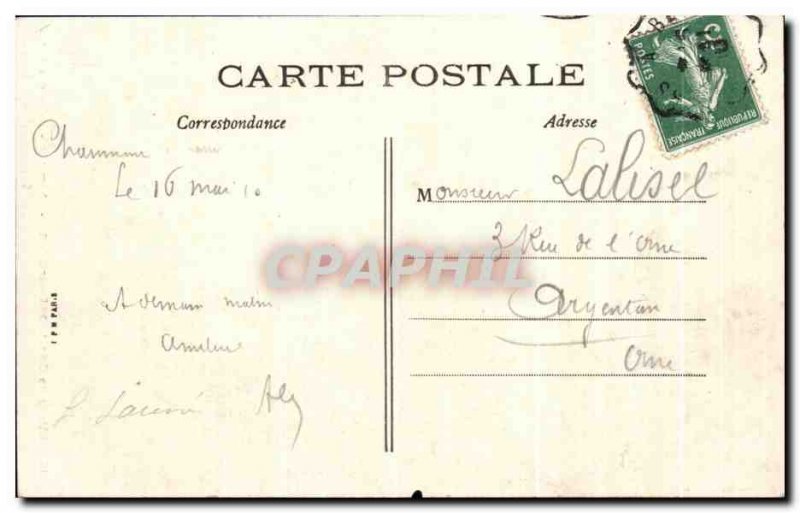 Old Postcard Chateau de Chaumont sur Loire Fireplace Guard Room