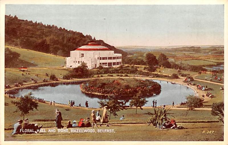 Belfast Ireland Floral Hall and Pond, Hazelwood Belfast Floral Hall and Pond,...