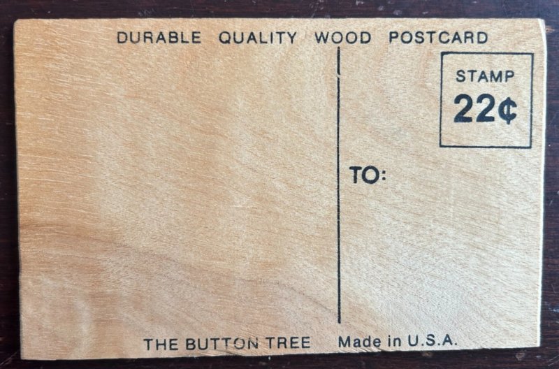 Indian Rocks Beach Florida FL~Sea Shells-Starfish~Wood Postcard