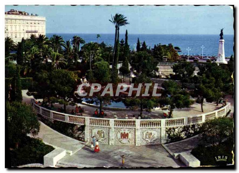 Postcard Modern Reflections of the French Riviera Nice the Albert I Gardens a...