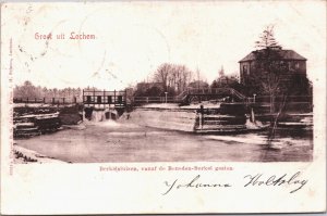 Netherlands Lochem Berkel Sluizen Vintage Postcard 03.19