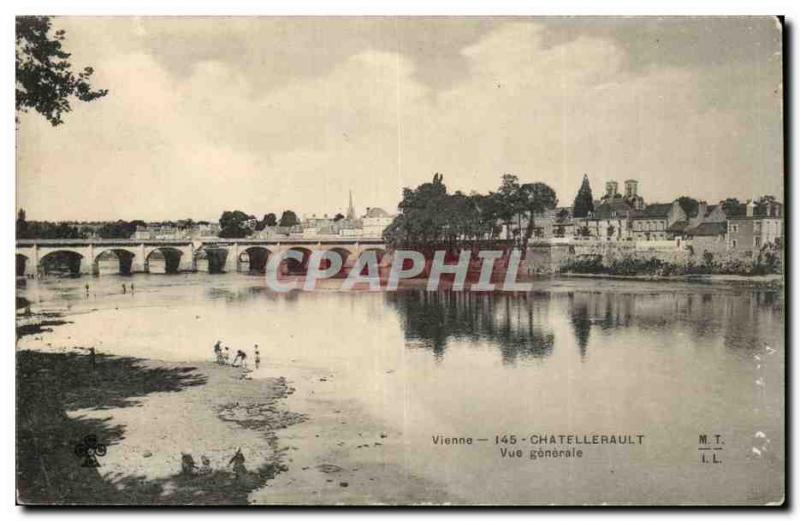 Chatellerault Old Postcard General view